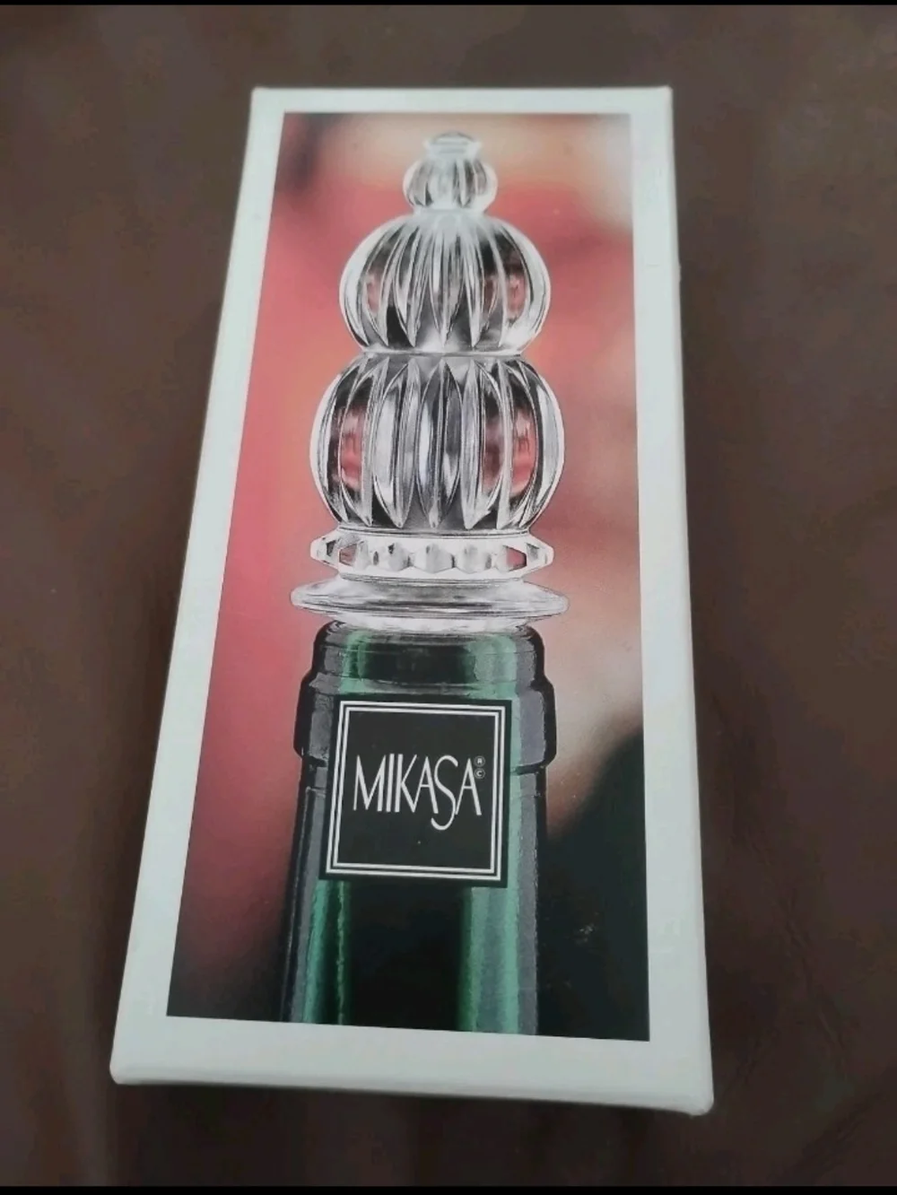 Mikasa Monterey Crystal Bottle Stopper T8173 900 Elegant Barware Accent Open Box